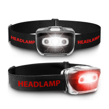 Waterproof Safety Light Headlamp with Red Light 7 Modes, Adjustable Headband Headlights Head Lamp for Adults Kids Camping